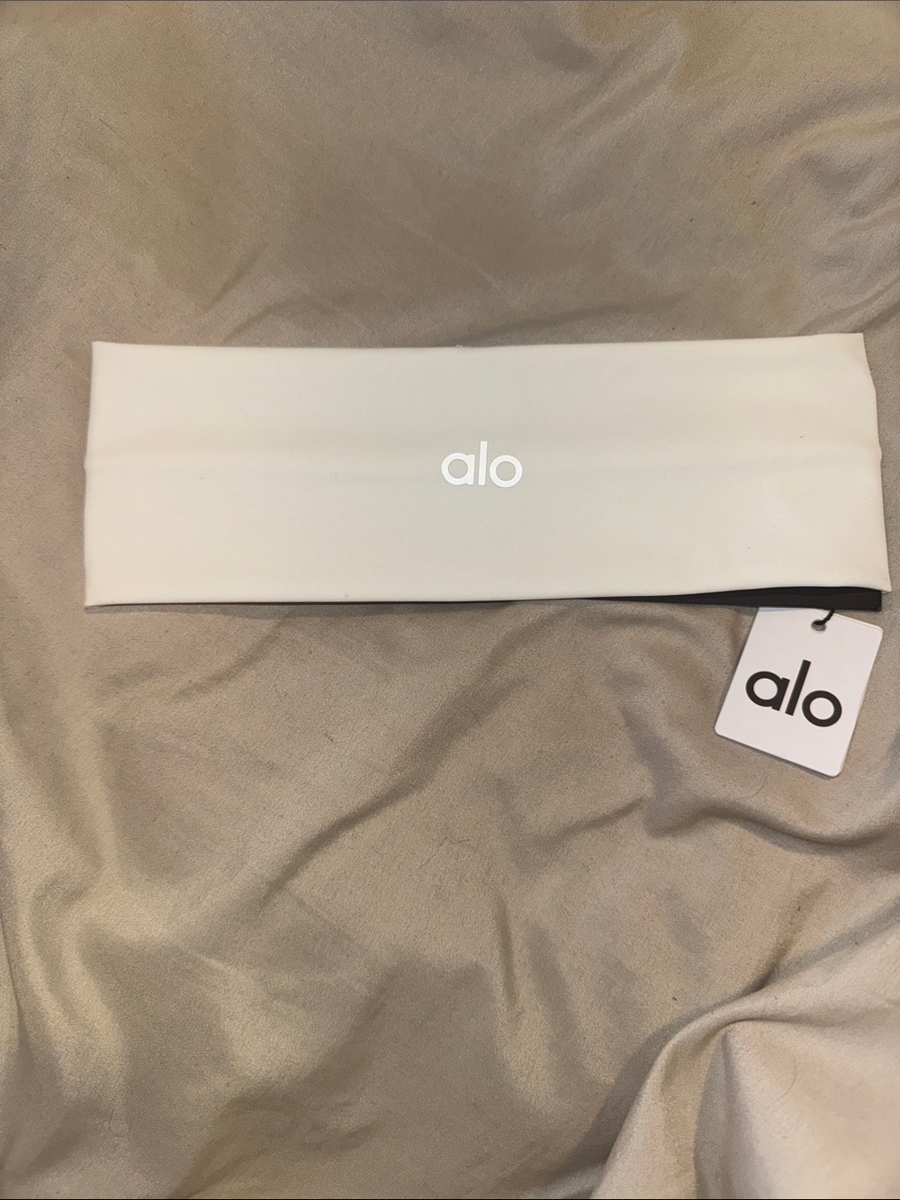 ALO Yoga White Wide Stretch Headband
